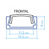 Difusor Transparente frontal (por metro)